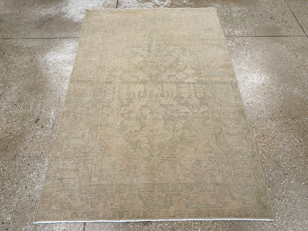 Vintage Persian Malayer Throw Rug, No.32846 - Gss