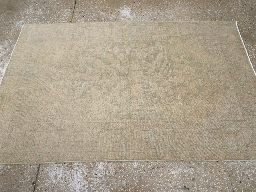 Vintage Persian Malayer Throw Rug, No.32846 - Gss