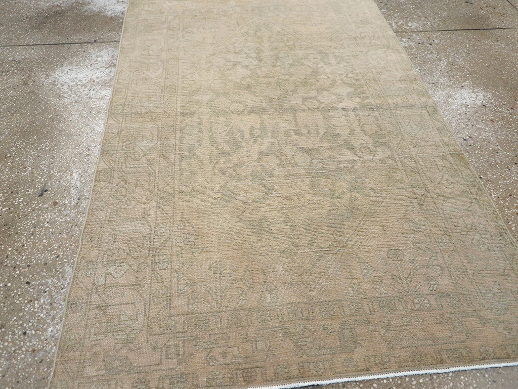 Vintage Persian Malayer Throw Rug, No.32846 - Gss