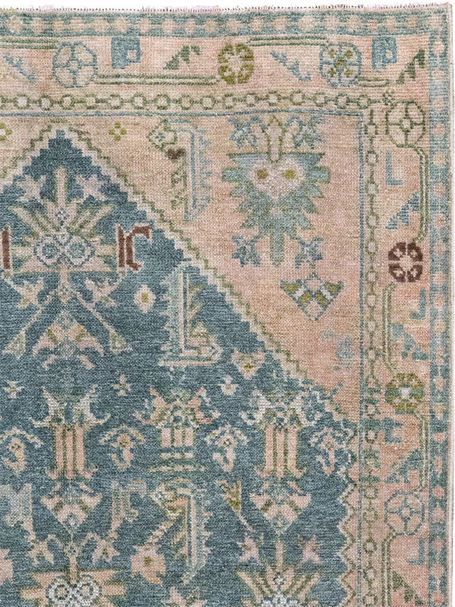 Vintage Persian Malayer Throw Rug, No.32847 - Gss
