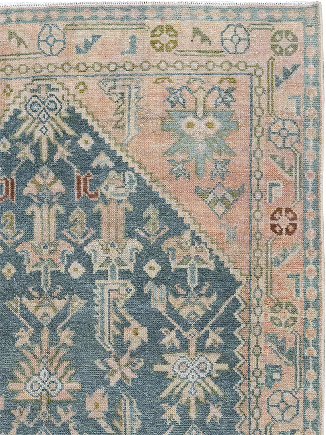 Vintage Persian Malayer Throw Rug, No.32847 - Gss