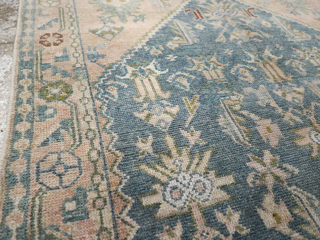 Vintage Persian Malayer Throw Rug, No.32847 - Gss