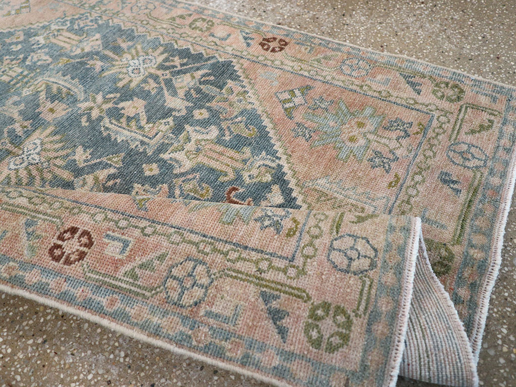 Vintage Persian Malayer Throw Rug, No.32847 - Gss