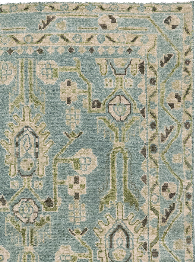 Vintage Persian Malayer Throw Rug, No.32848 - Gss