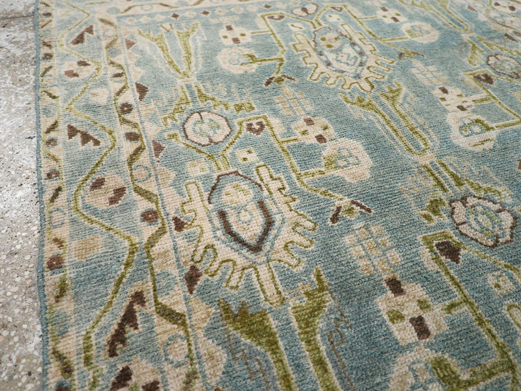 Vintage Persian Malayer Throw Rug, No.32848 - Gss