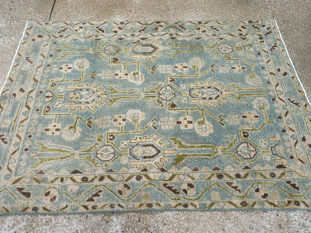 Vintage Persian Malayer Throw Rug, No.32848 - Gss