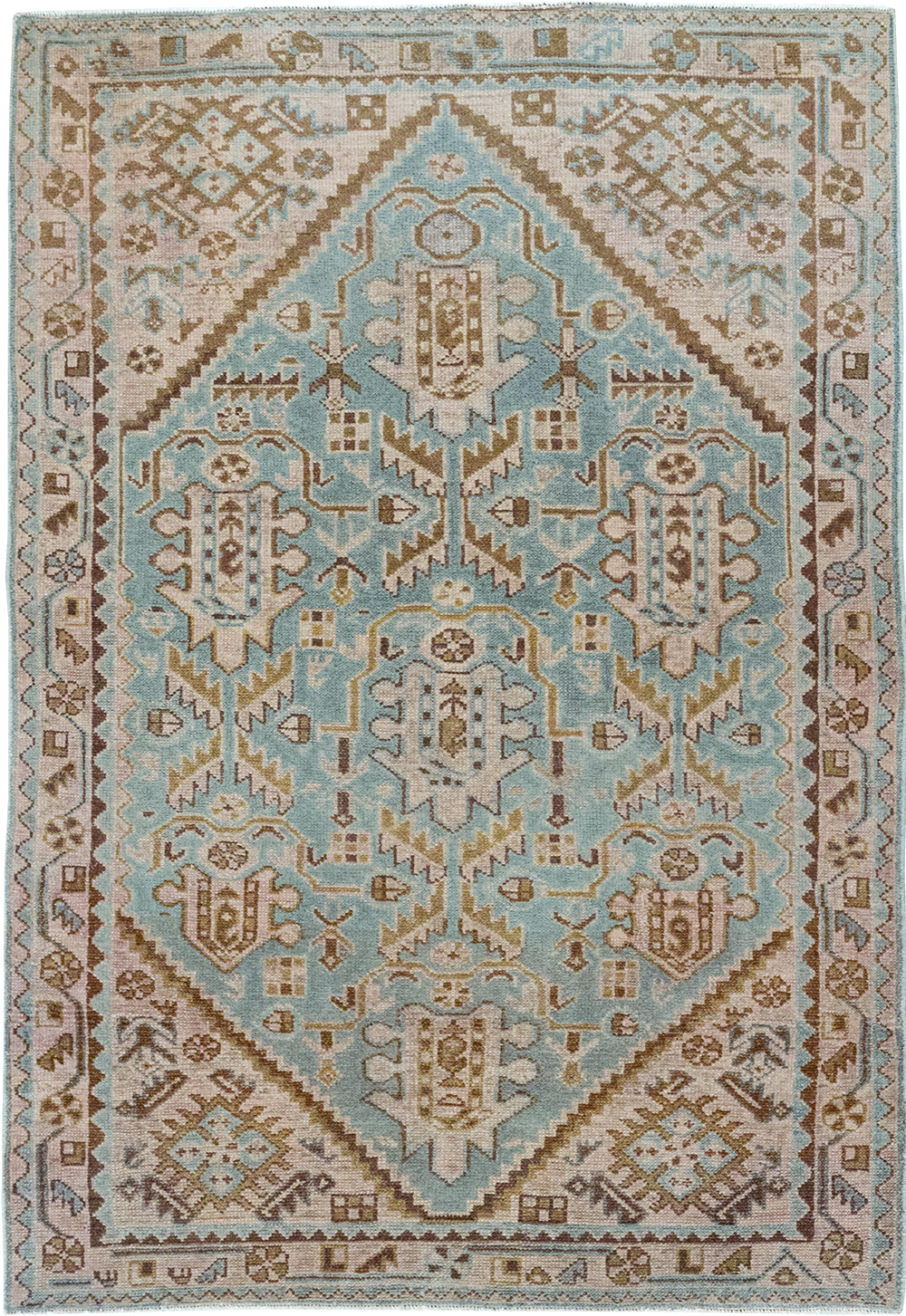 Vintage Persian Malayer Throw Rug, No.32849 - Gss