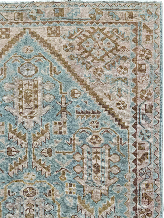 Vintage Persian Malayer Throw Rug, No.32849 - Gss