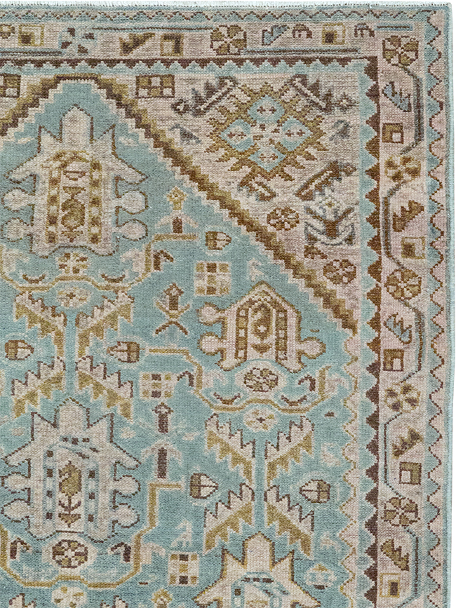 Vintage Persian Malayer Throw Rug, No.32849 - Gss
