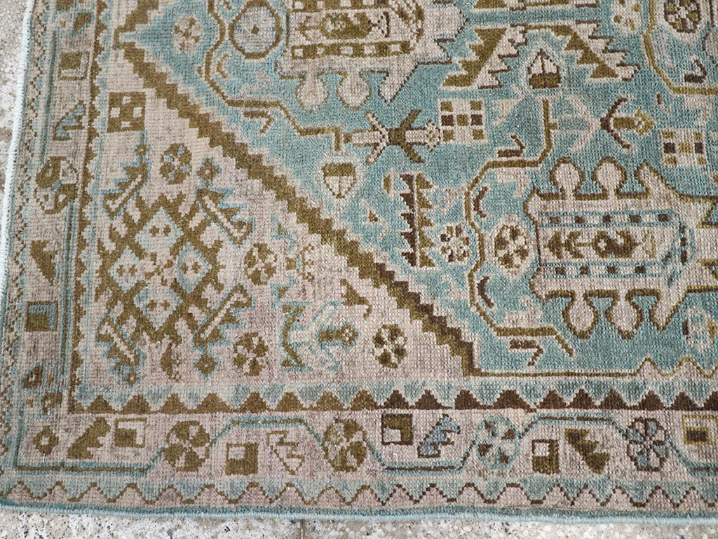 Vintage Persian Malayer Throw Rug, No.32849 - Gss