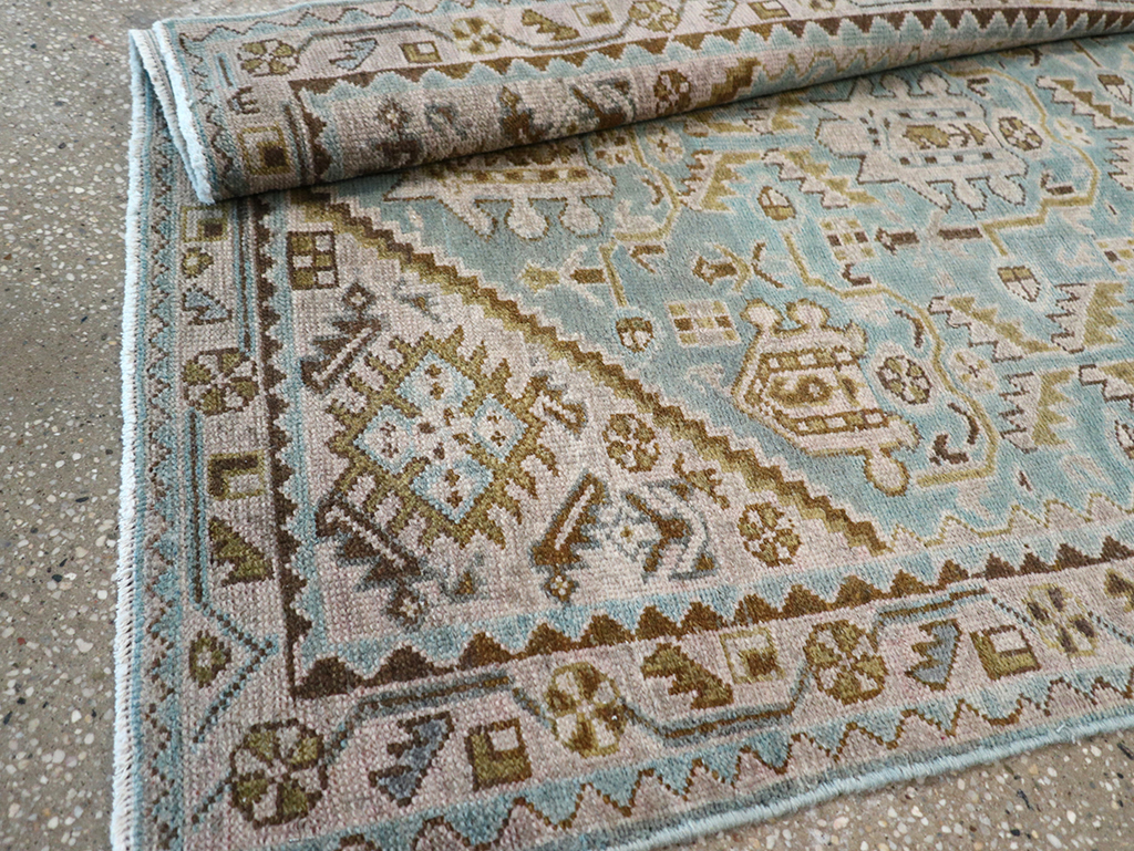 Vintage Persian Malayer Throw Rug, No.32849 - Gss