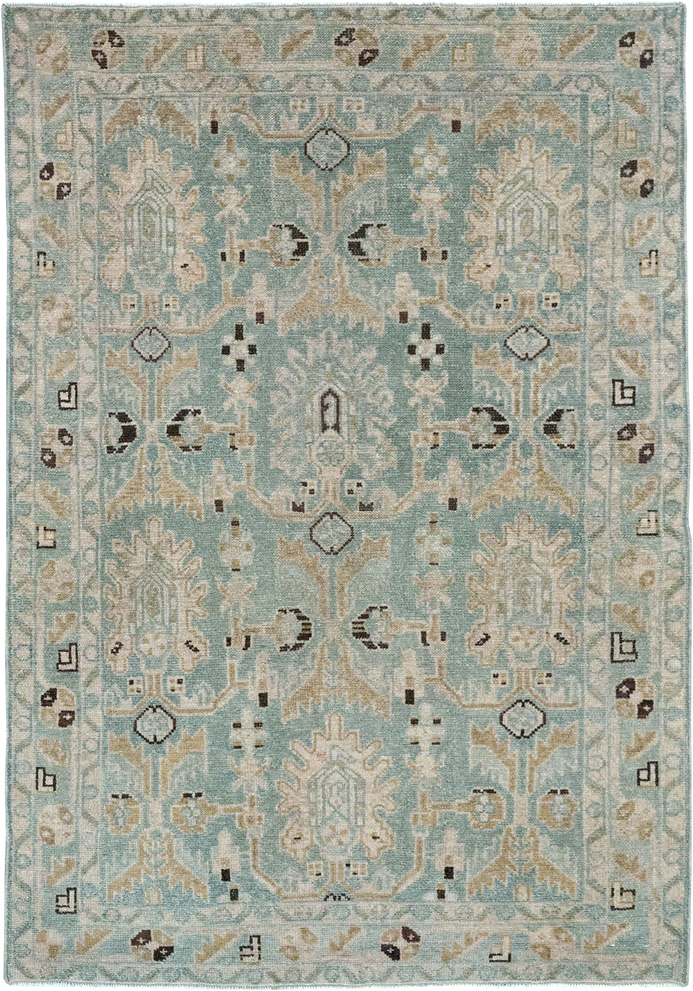 Vintage Persian Malayer Throw Rug, No.32850 - Gss
