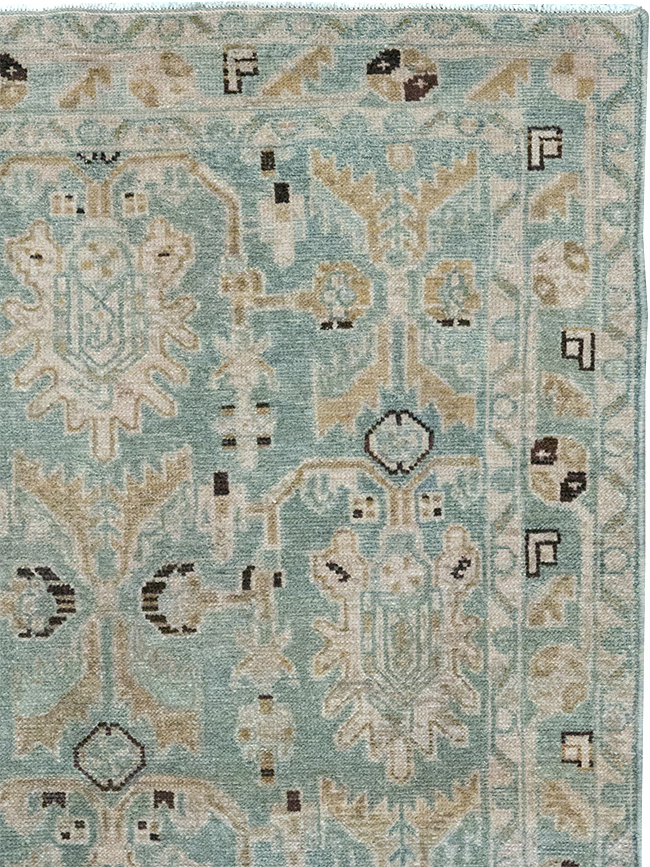 Vintage Persian Malayer Throw Rug, No.32850 - Gss