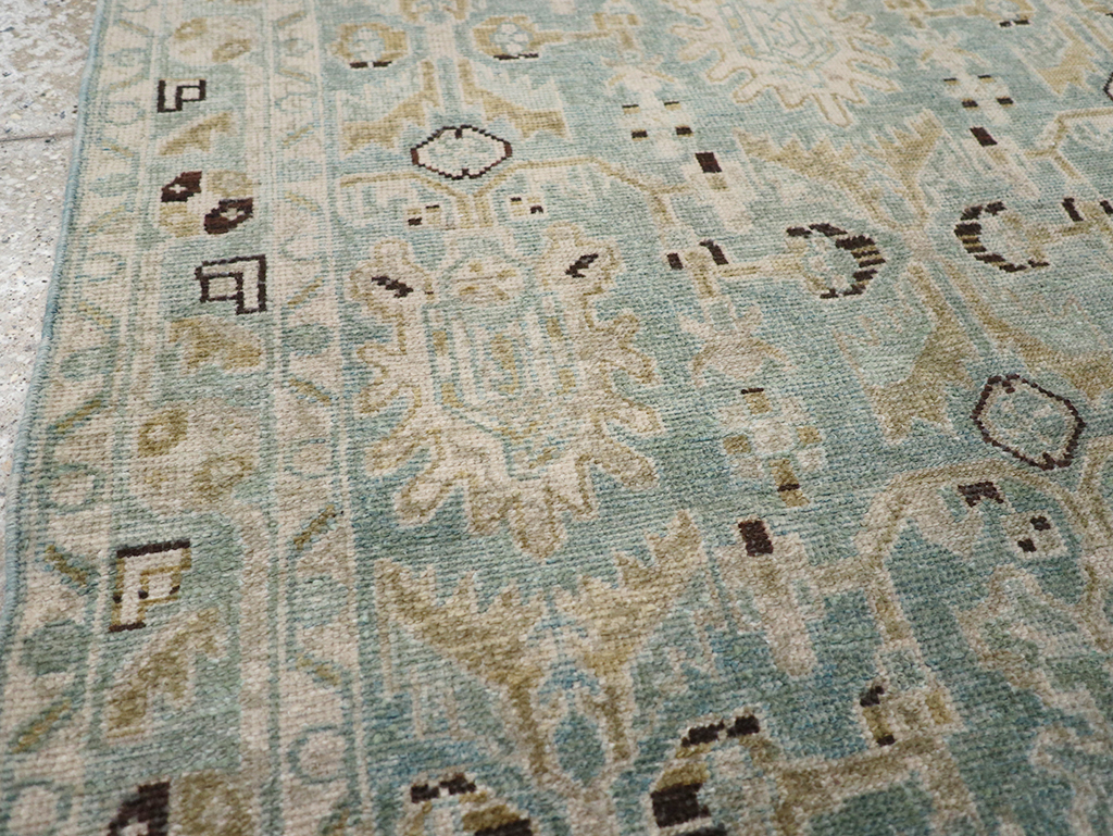 Vintage Persian Malayer Throw Rug, No.32850 - Gss