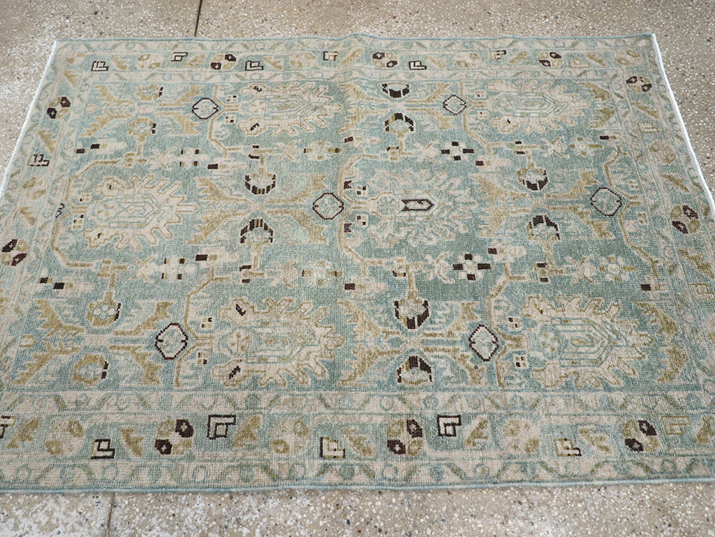Vintage Persian Malayer Throw Rug, No.32850 - Gss