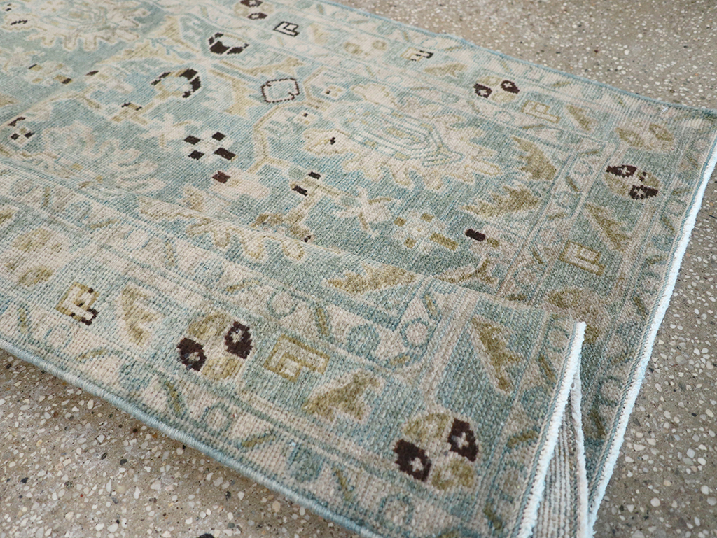 Vintage Persian Malayer Throw Rug, No.32850 - Gss