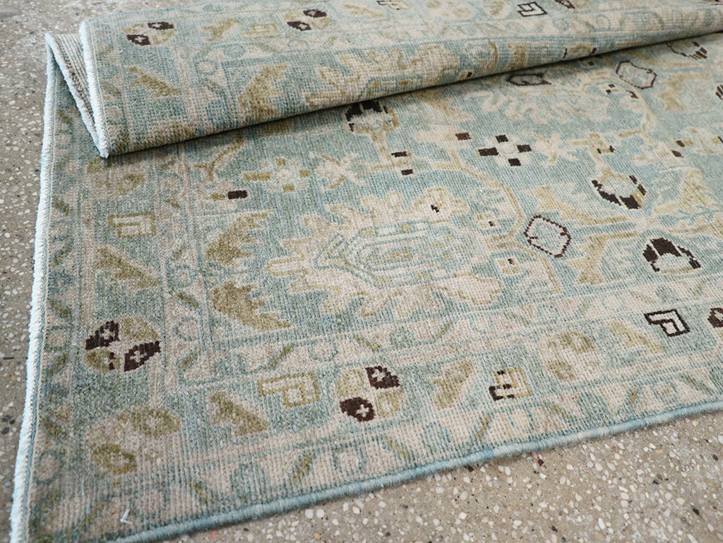 Vintage Persian Malayer Throw Rug, No.32850 - Gss