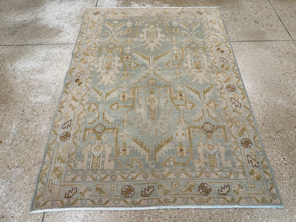 Vintage Persian Malayer Throw Rug, No.32851 - Gss