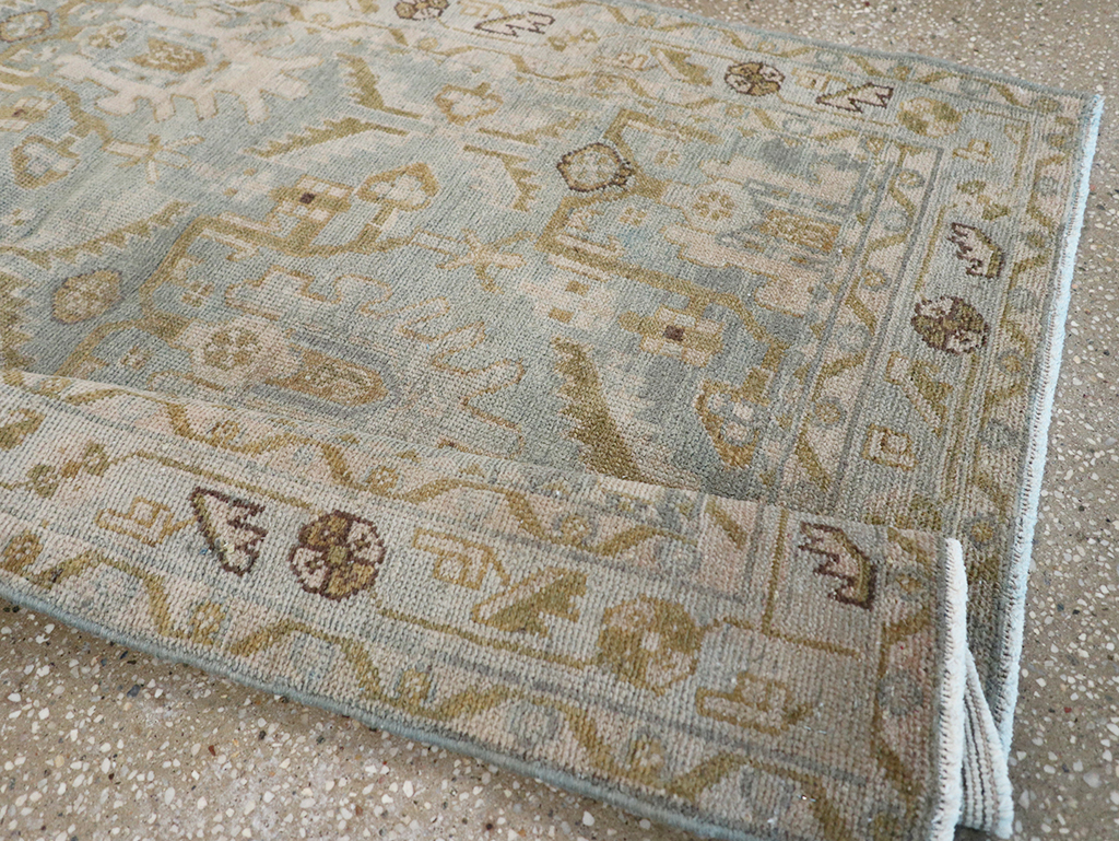 Vintage Persian Malayer Throw Rug, No.32851 - Gss