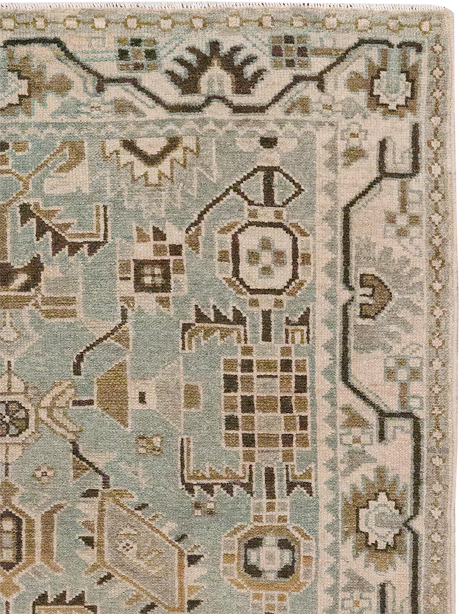 Vintage Persian Malayer Throw Rug, No.32852 - Gss