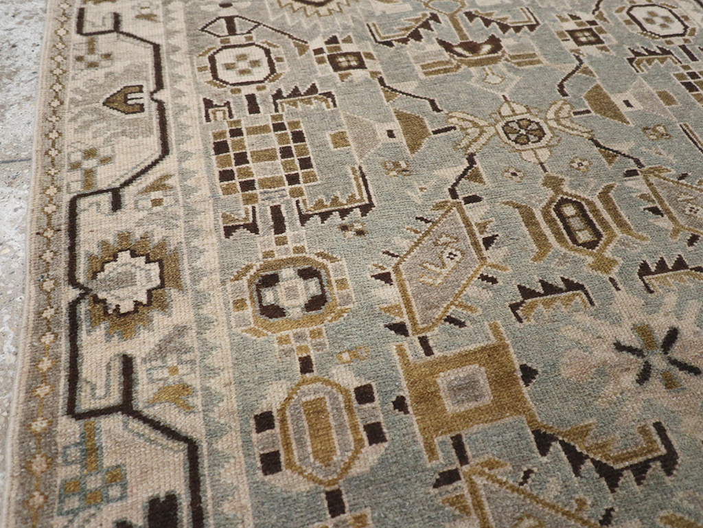 Vintage Persian Malayer Throw Rug, No.32852 - Gss