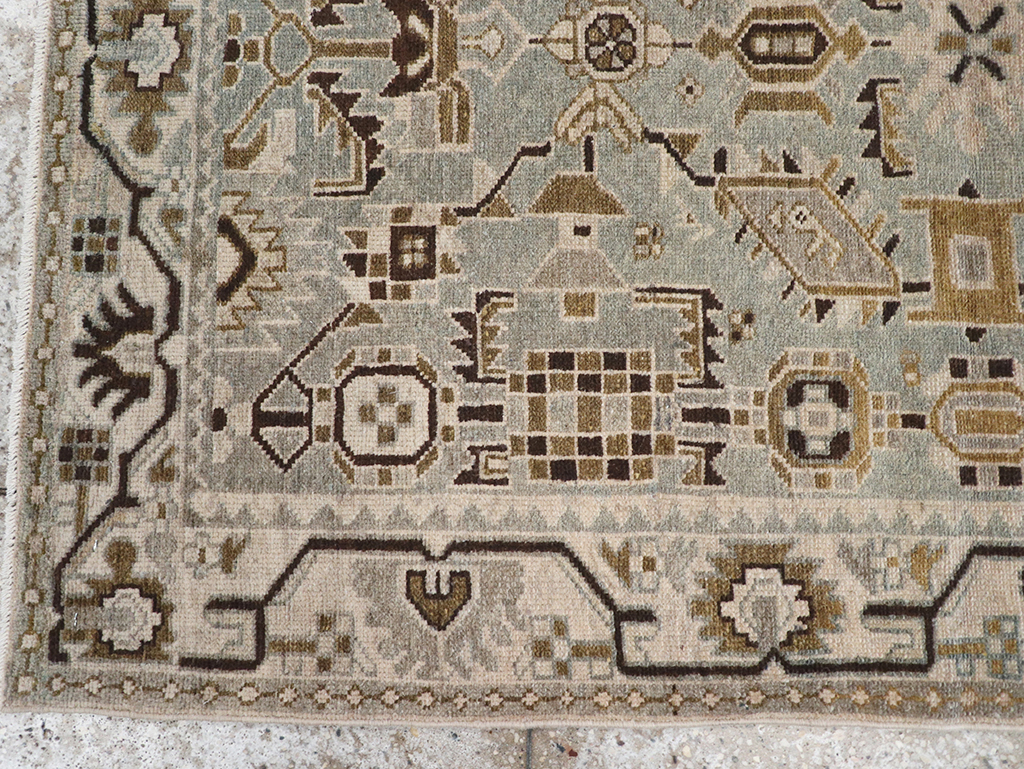 Vintage Persian Malayer Throw Rug, No.32852 - Gss