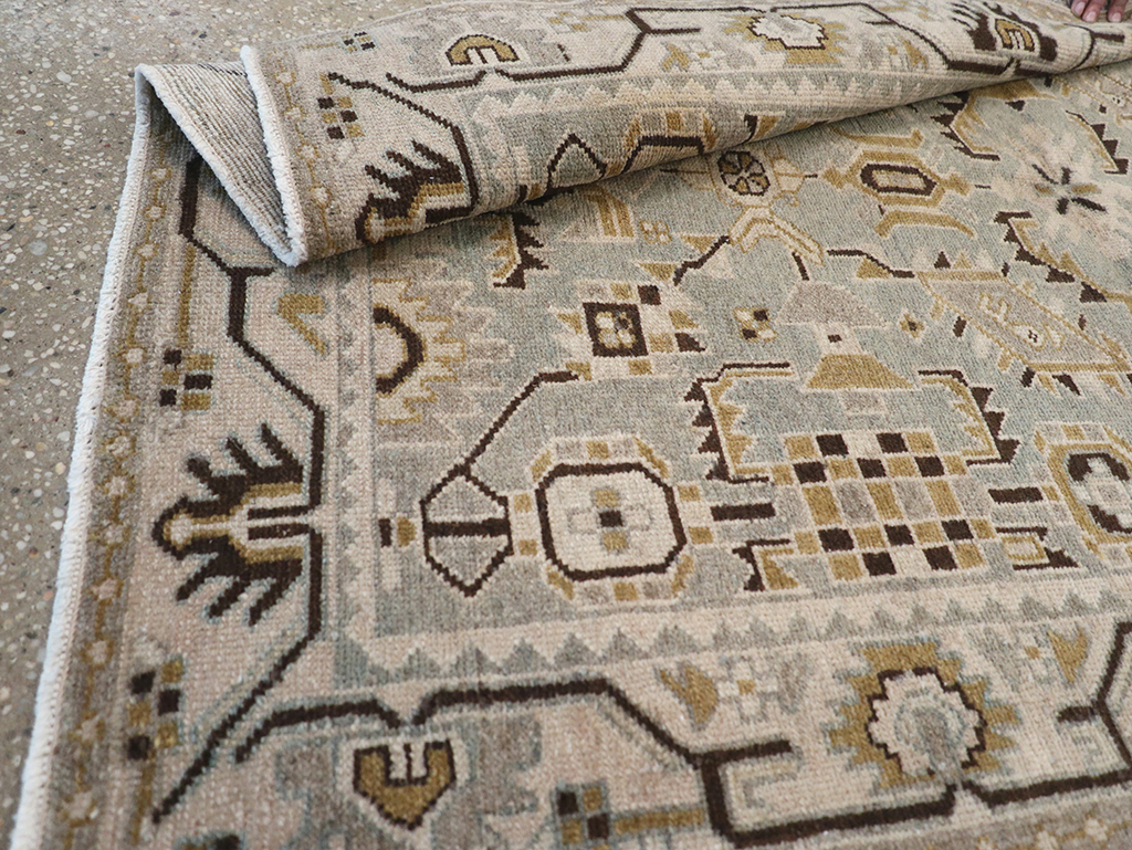 Vintage Persian Malayer Throw Rug, No.32852 - Gss