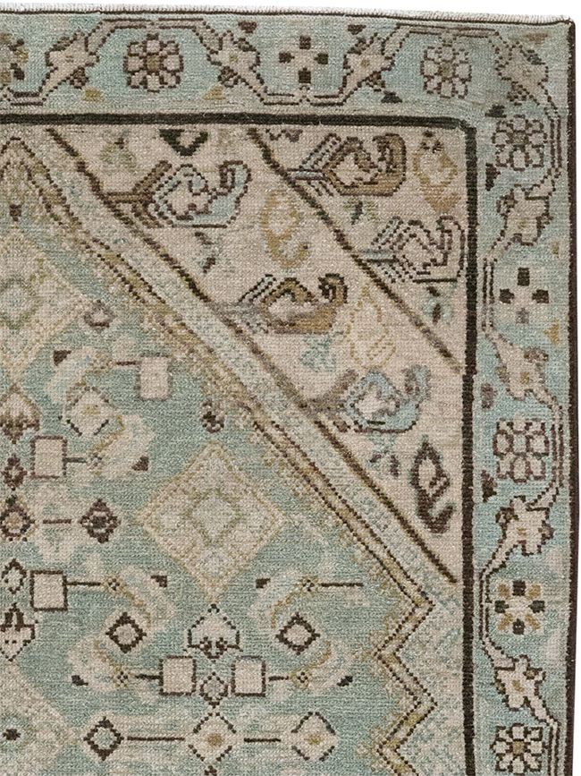 Vintage Persian Malayer Throw Rug, No.32853 - Gss