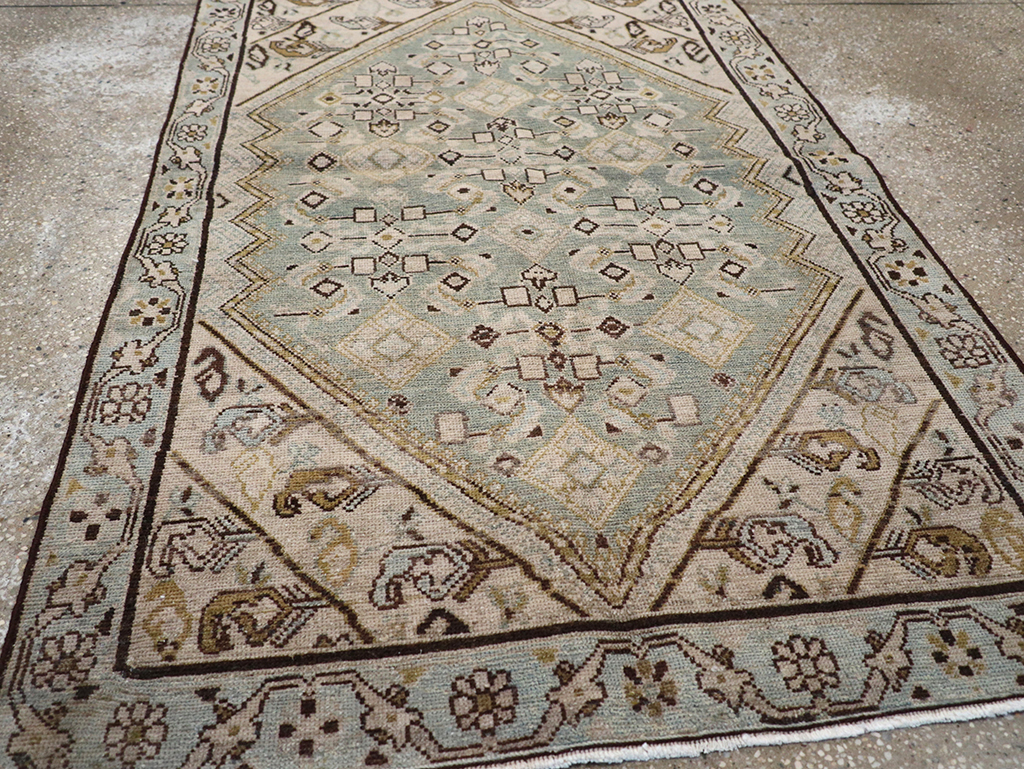 Vintage Persian Malayer Throw Rug, No.32853 - Gss