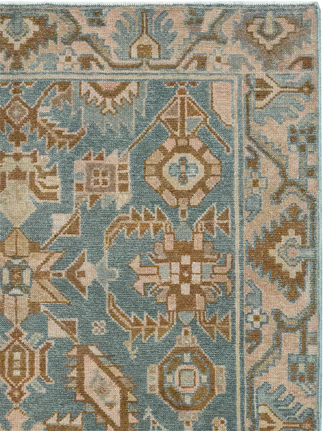 Vintage Persian Malayer Throw Rug, No.32854 - Gss