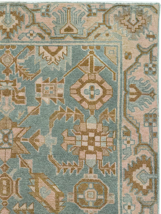 Vintage Persian Malayer Throw Rug, No.32854 - Gss