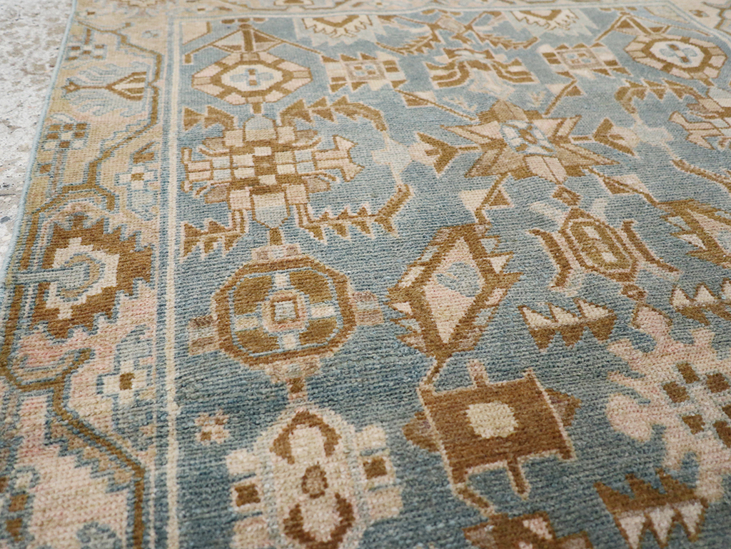 Vintage Persian Malayer Throw Rug, No.32854 - Gss