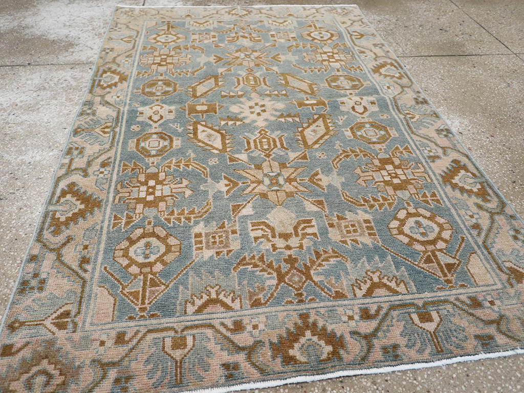 Vintage Persian Malayer Throw Rug, No.32854 - Gss