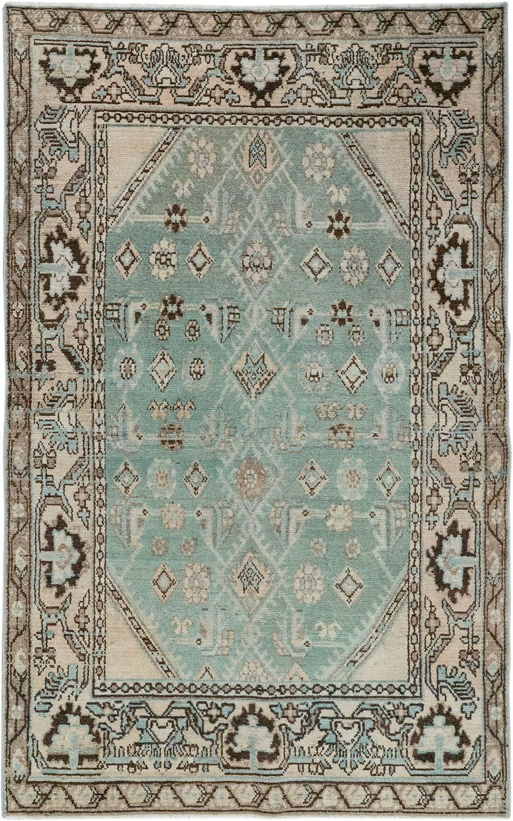 Vintage Persian Malayer Throw Rug, No.32855 - Gss