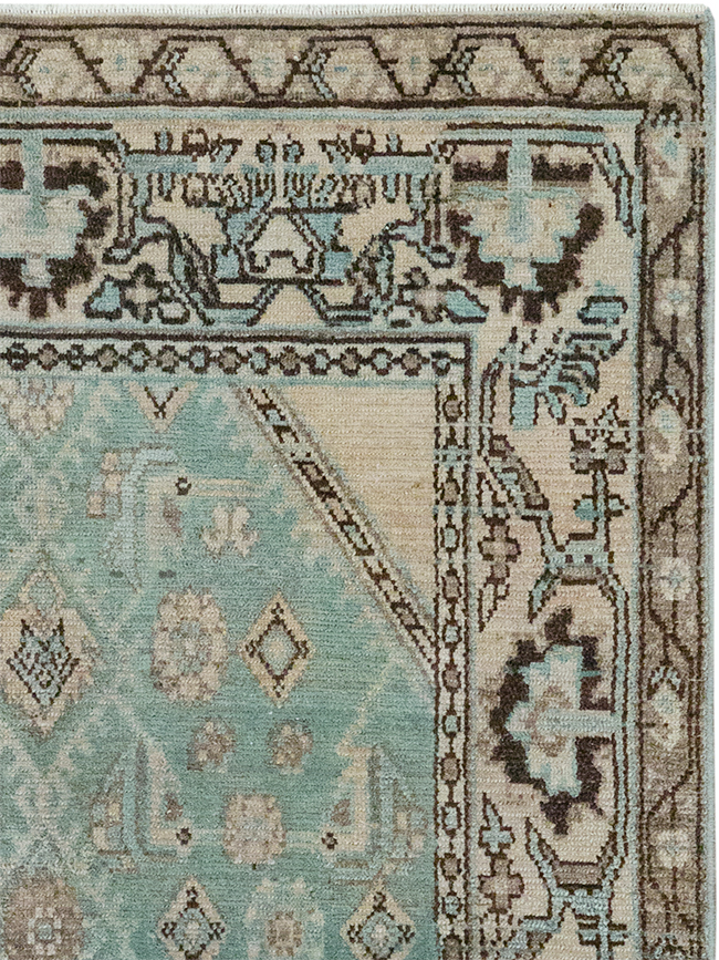 Vintage Persian Malayer Throw Rug, No.32855 - Gss