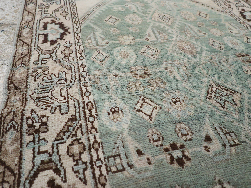 Vintage Persian Malayer Throw Rug, No.32855 - Gss