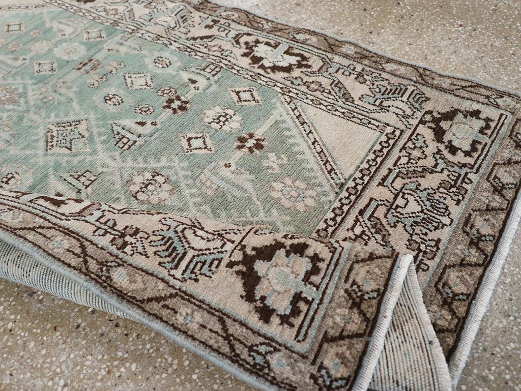 Vintage Persian Malayer Throw Rug, No.32855 - Gss
