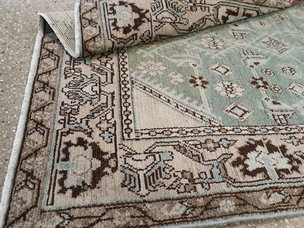Vintage Persian Malayer Throw Rug, No.32855 - Gss