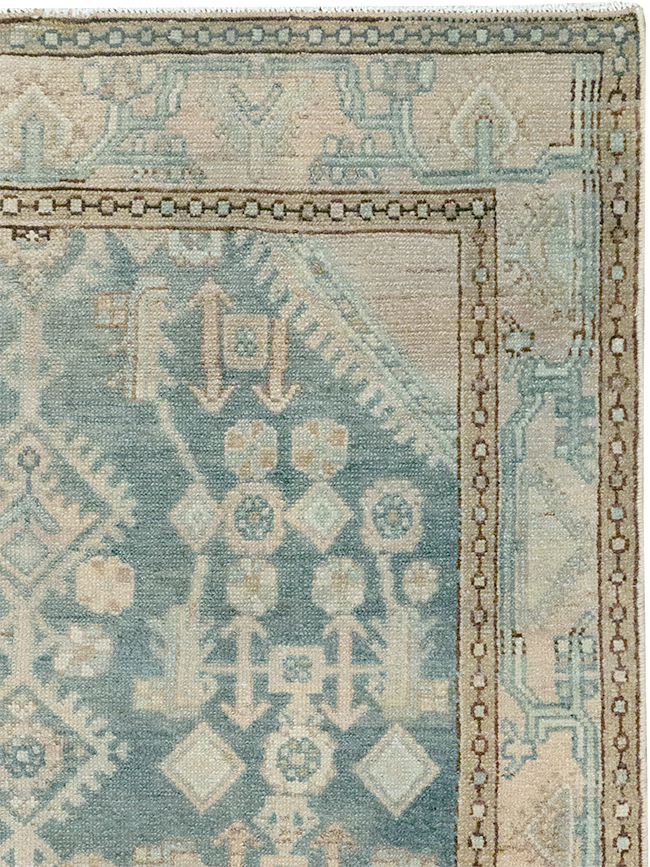 Vintage Persian Malayer Throw Rug, No.32856 - Gss