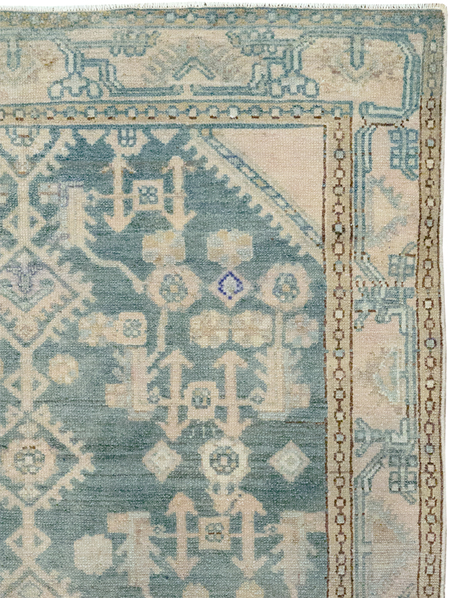 Vintage Persian Malayer Throw Rug, No.32856 - Gss