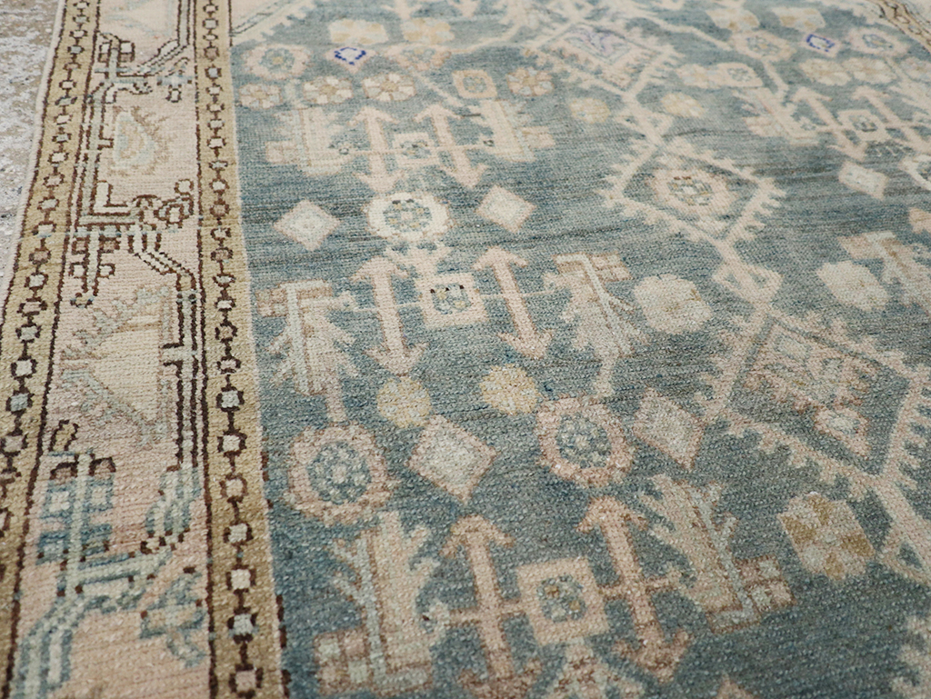 Vintage Persian Malayer Throw Rug, No.32856 - Gss