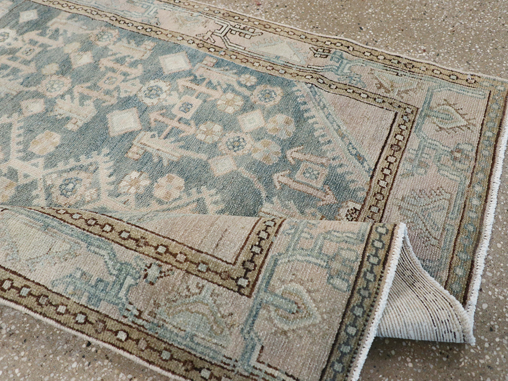 Vintage Persian Malayer Throw Rug, No.32856 - Gss