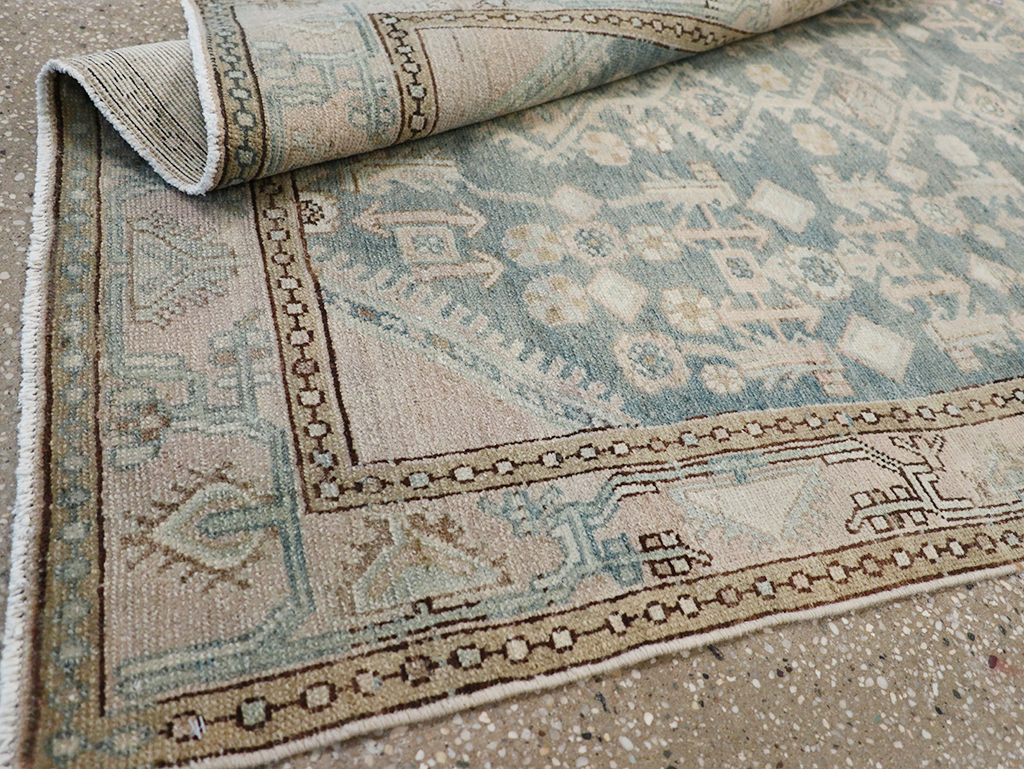 Vintage Persian Malayer Throw Rug, No.32856 - Gss