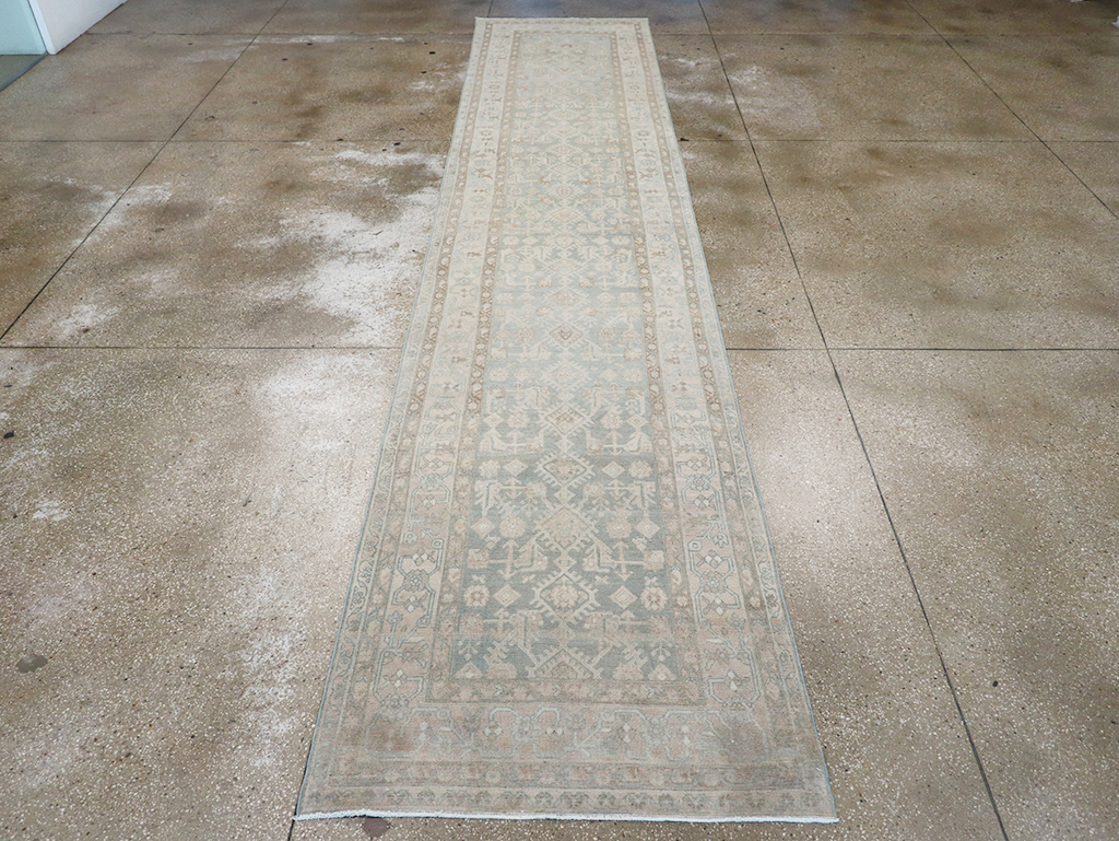 Vintage Persian Malayer Long Runner, No.32864 - Gss