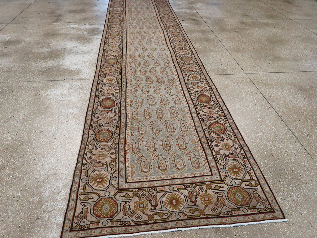 Vintage Persian Malayer Long Runner, No.32865 - Gss