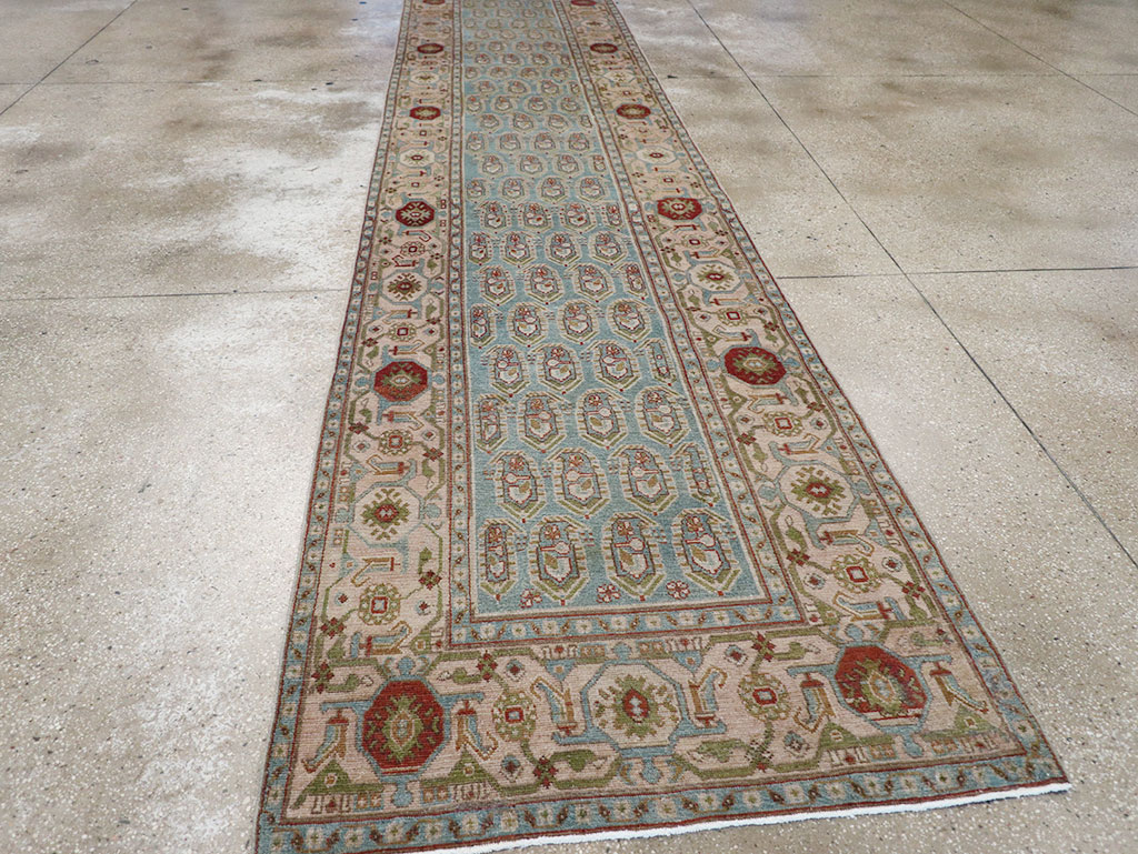 Vintage Persian Malayer Long Runner, No.32867 - Gss