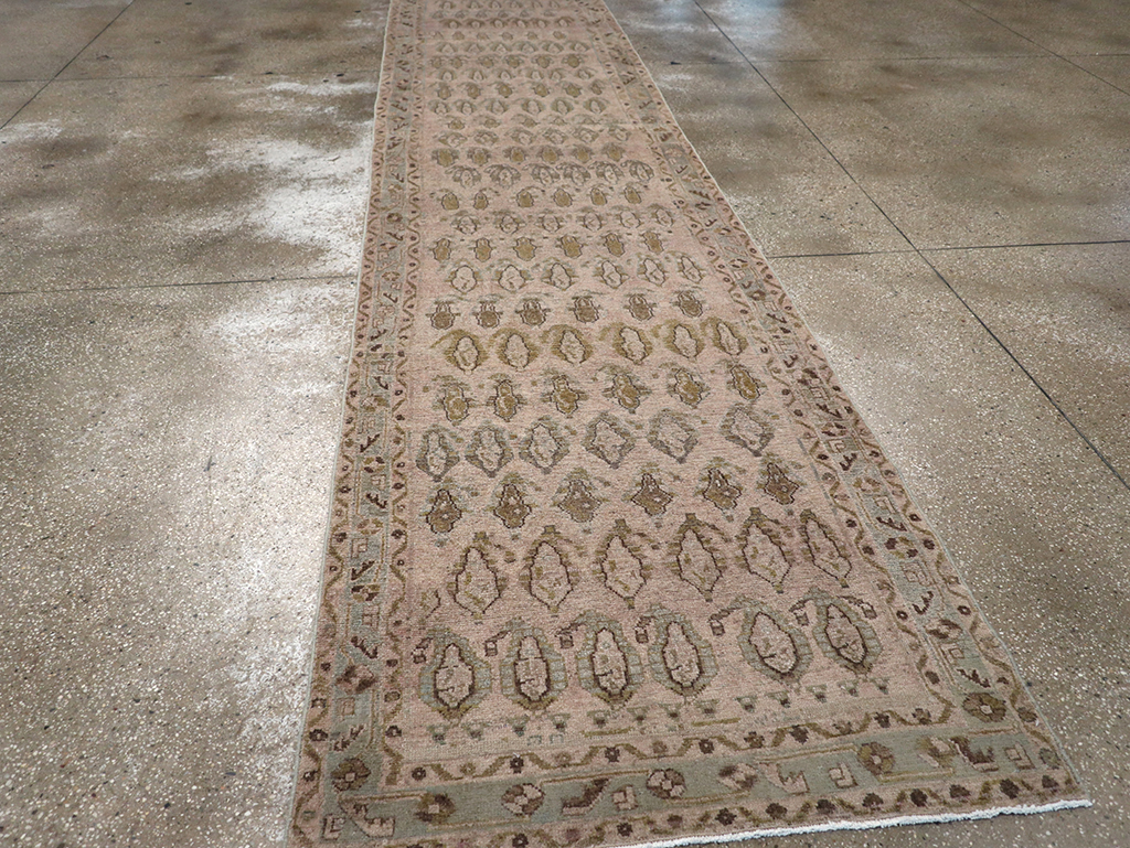 Vintage Persian Malayer Long Runner, No.32879 - Gss