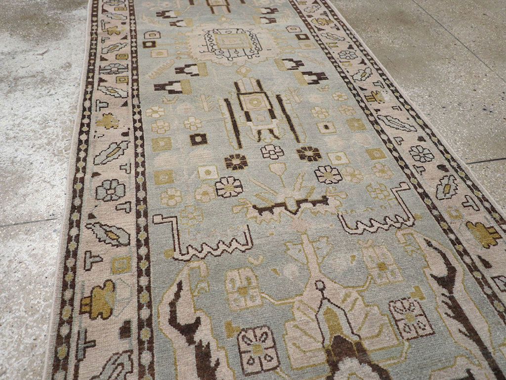 Vintage Persian Malayer Long Runner, No.32880 - Gss
