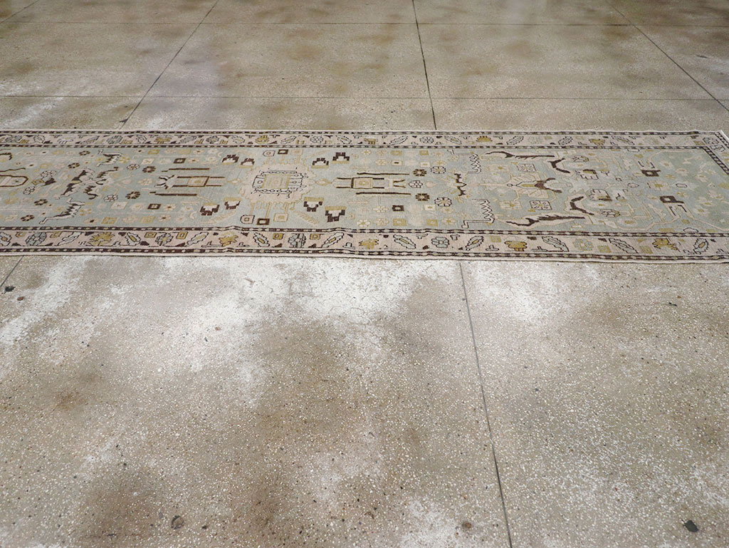 Vintage Persian Malayer Long Runner, No.32880 - Gss