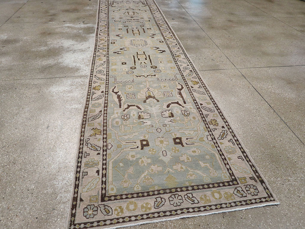 Vintage Persian Malayer Long Runner, No.32880 - Gss